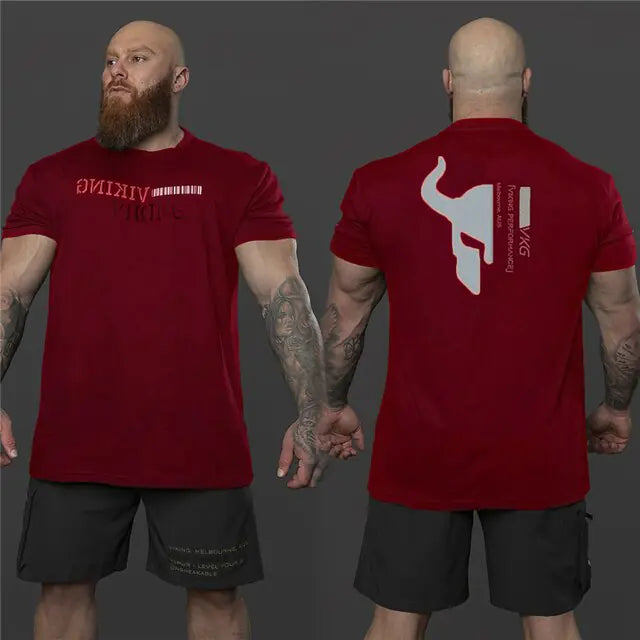 Illumino360Fitness Viking Men's Gym Bodybuilding T-Shirt