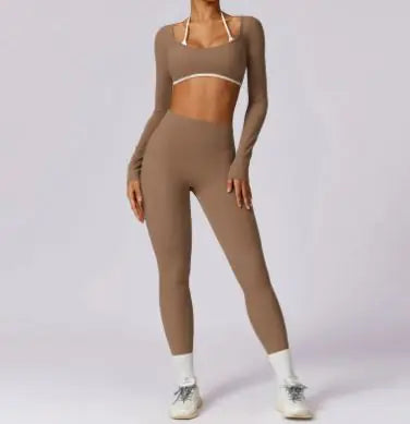 Premium Colorful Beauty Back Yoga set