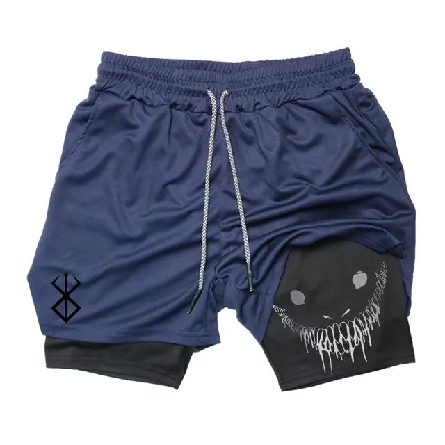Pantalones cortos de running 2 en 1 para hombre