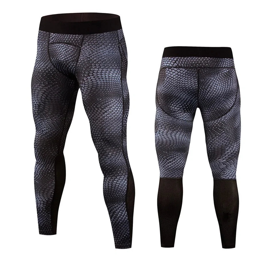Mallas de compresión para correr para hombre: mallas de fitness para gimnasio