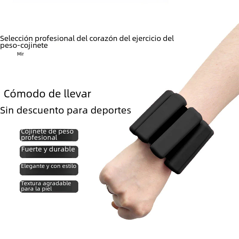 Pulseras de pesas de silicona para entrenamiento de yoga transfronterizo