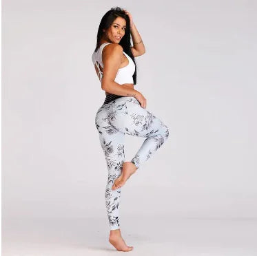Illumino360Fitness Floral Pocket Push Up Leggings