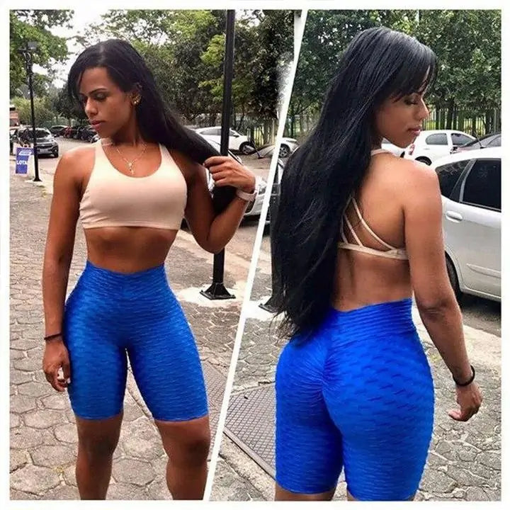 Shorts de fitness texturizados push up