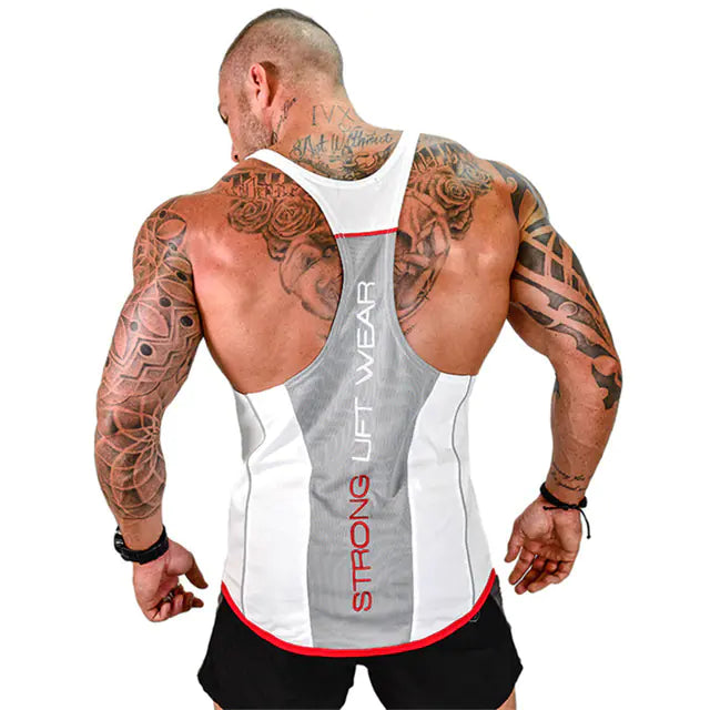 Men's Elastic Breathable Fitness Stringer for Lifting