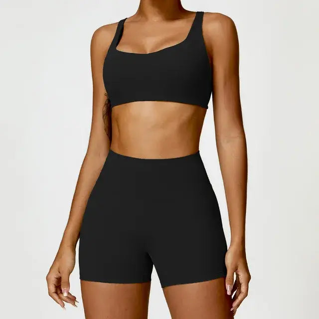 Traje de yoga de 2 piezas para mujer