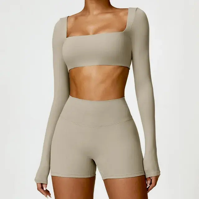 Traje de yoga de 2 piezas para mujer