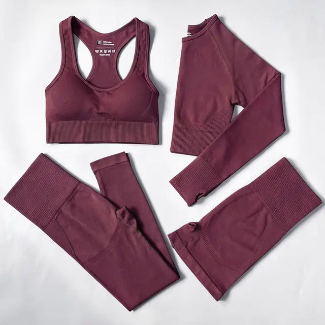 Illumino360Fitness 2/3/4PCS Seamless Women Yoga Set