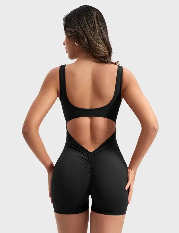 Illumino360Fitness Backless Workout Jumpsuit Yoga
