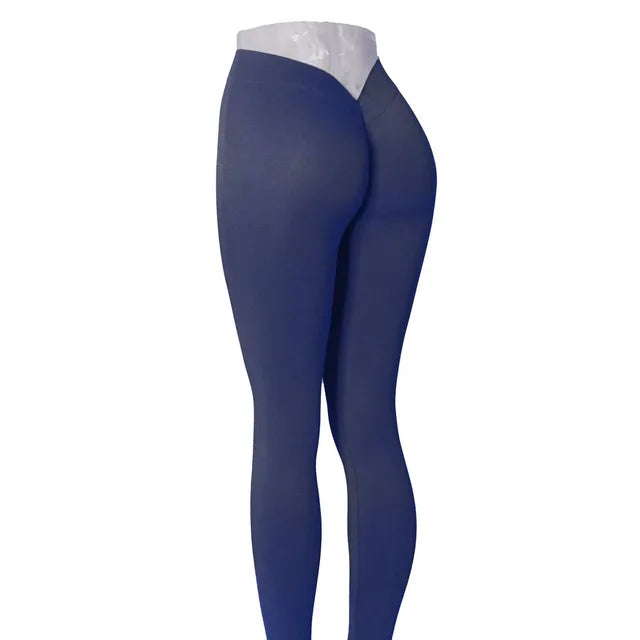 Women's Premium Nylon V Back Booty Yoga Pants