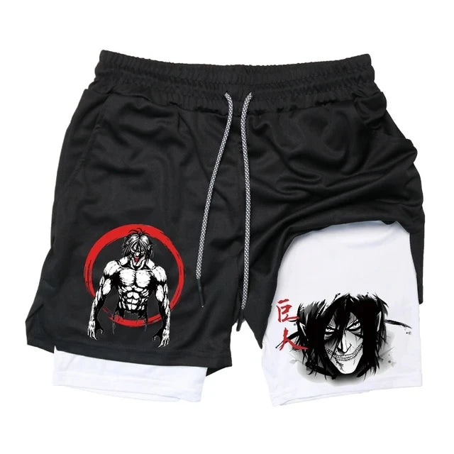 Illumino360 Men's Anime Sport Shorts, Activewear, Jogging