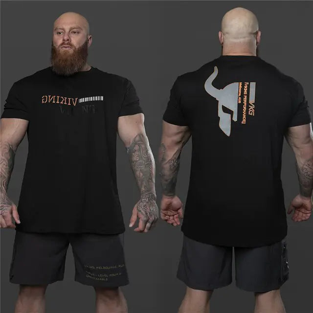 Illumino360Fitness Viking Men's Gym Bodybuilding T-Shirt