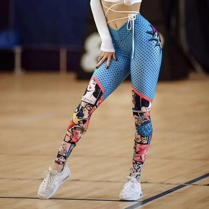 Printed Workout High Waist Leggings