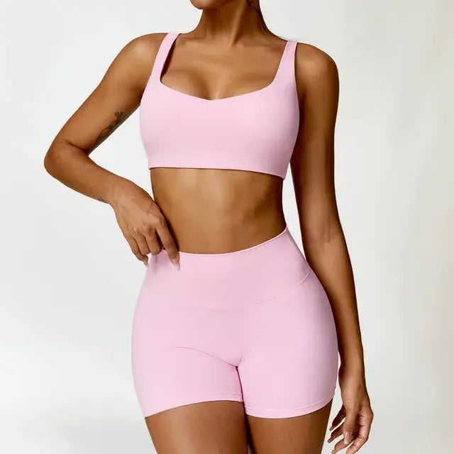 Traje de yoga de 2 piezas para mujer