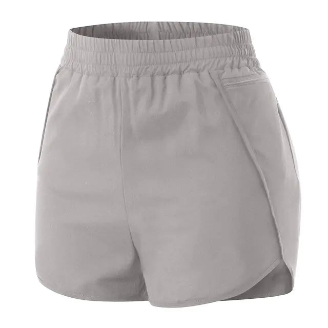 Pantalones cortos de entrenamiento transpirables para mujer