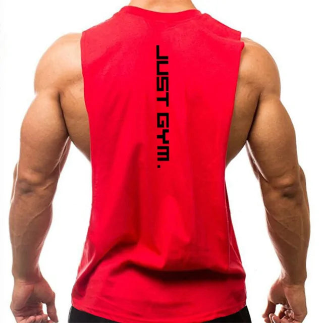 "Just Gym" Hoodies Tank Top