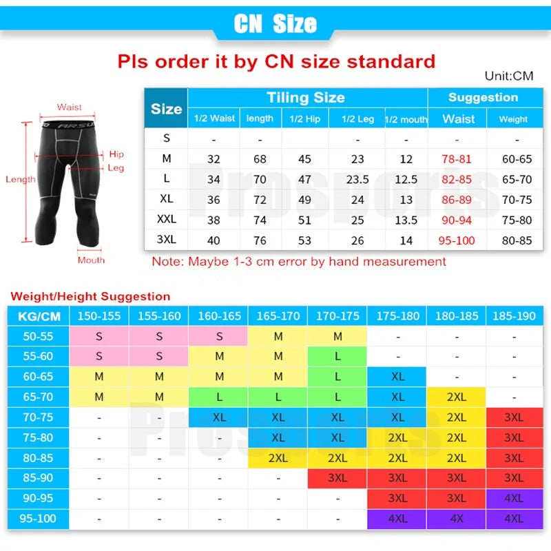 ARSUXEO Men's Compression Running Tights