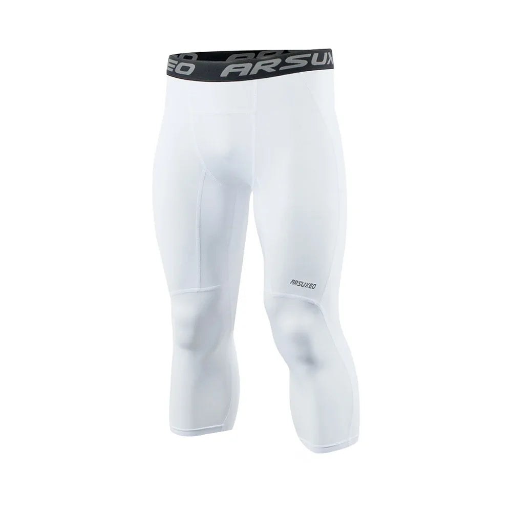 ARSUXEO Men's Compression Running Tights