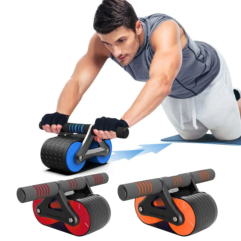 Entrenamiento con rueda de fitness para abdominales