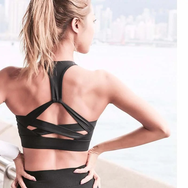 Premium Strap Push Up Sports Bra