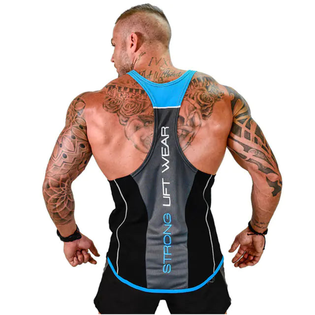 Men's Elastic Breathable Fitness Stringer for Lifting