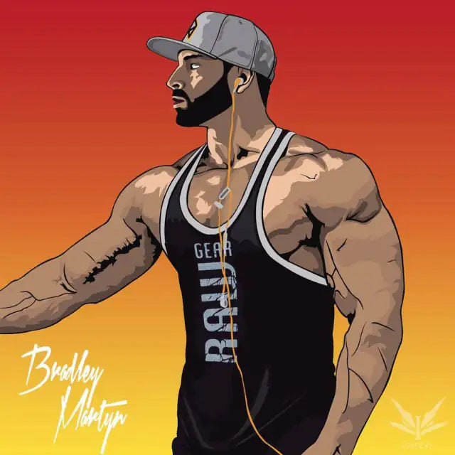 Men's Sleeveless Cotton Gym Tank Tops
