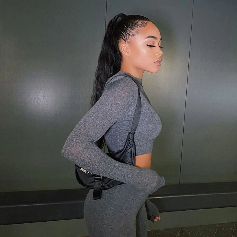 Illumino360 Women's Sport Fitness 2 Two Piece Set Tracksuit