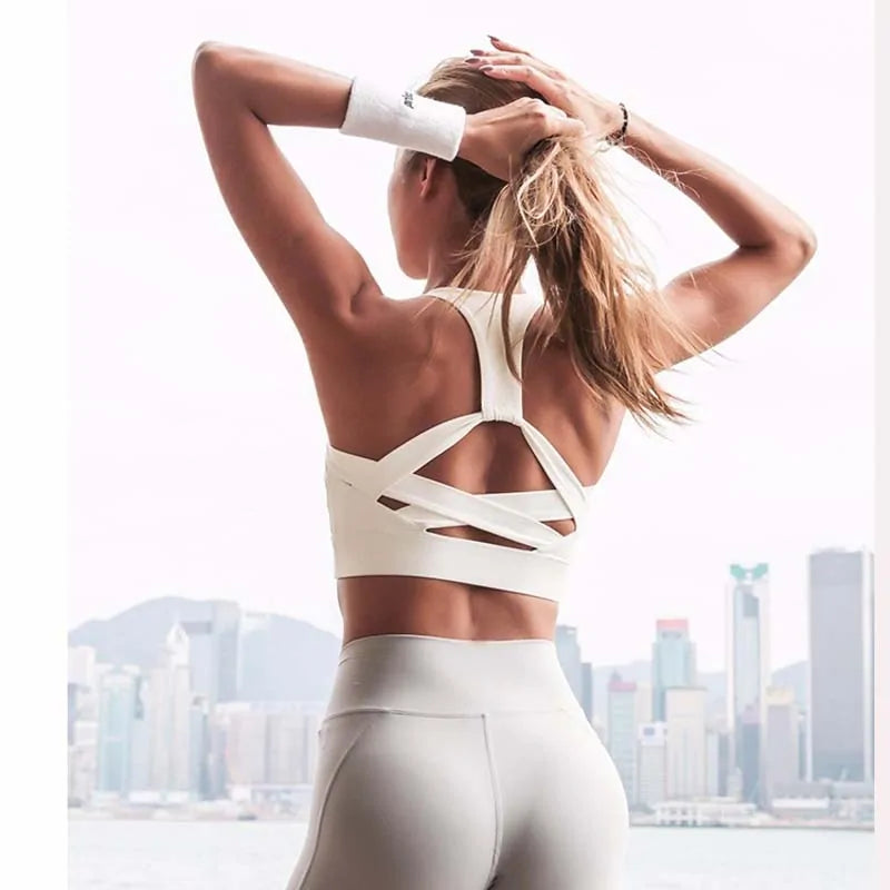 Premium Strap Push Up Sports Bra