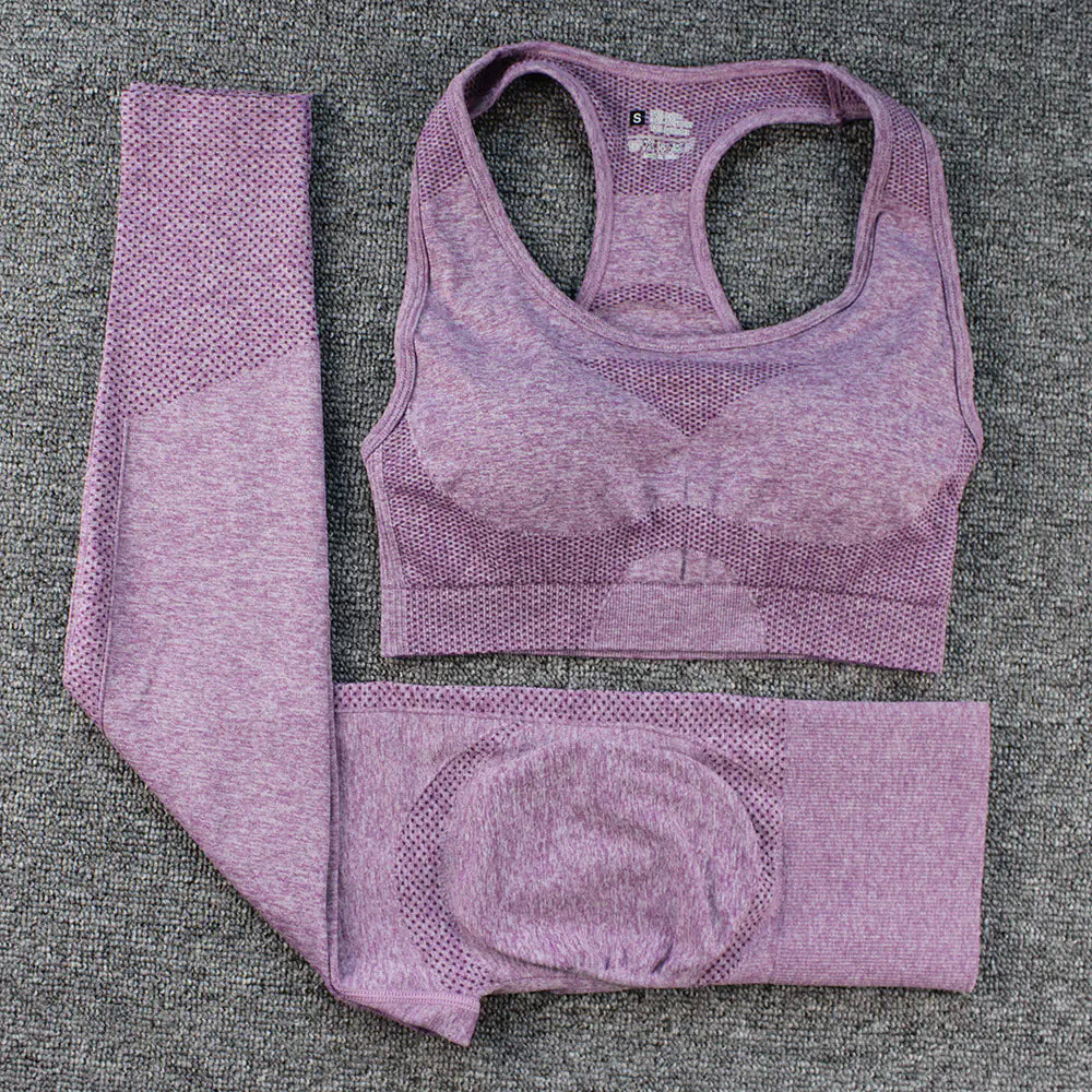 Illumino360Fitness Peach Hip Leggings and I-shaped Bra Sports Suit