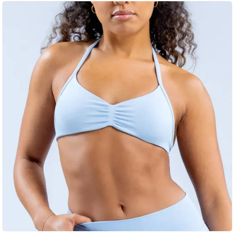 Illumino360Fitness Women's Halter Back Sports Bra