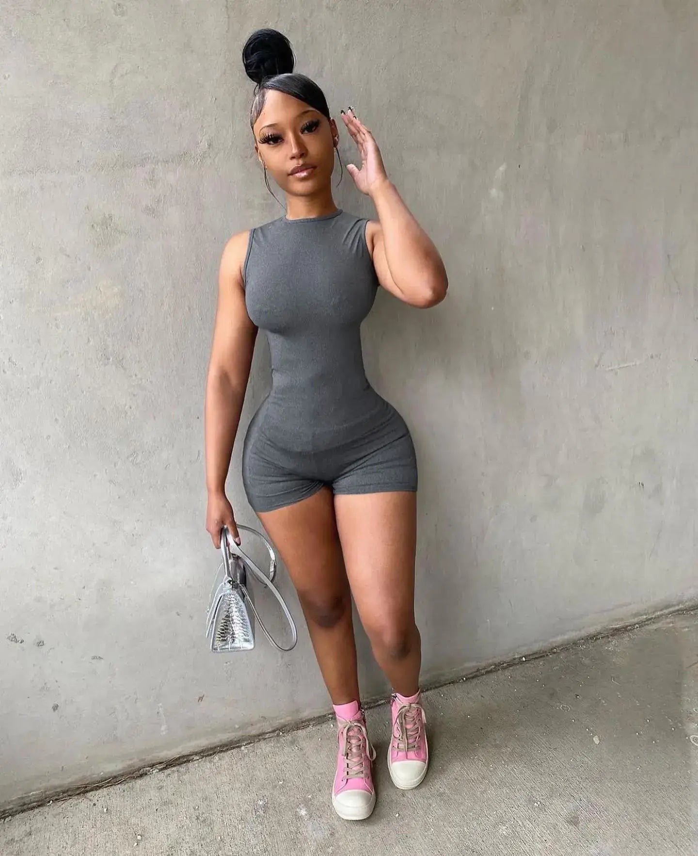 Premium Sexy Bodycon Gym Bodysuit