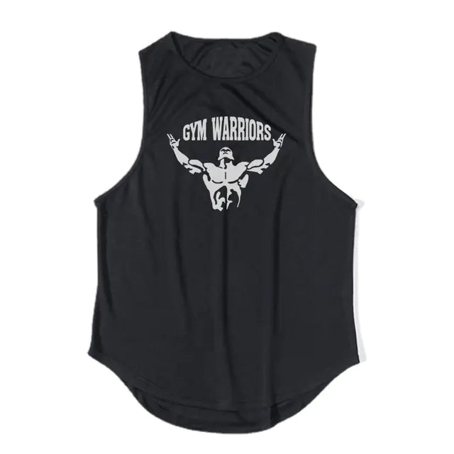 Men's Breathable Polyester Gym Exercise Tank Top