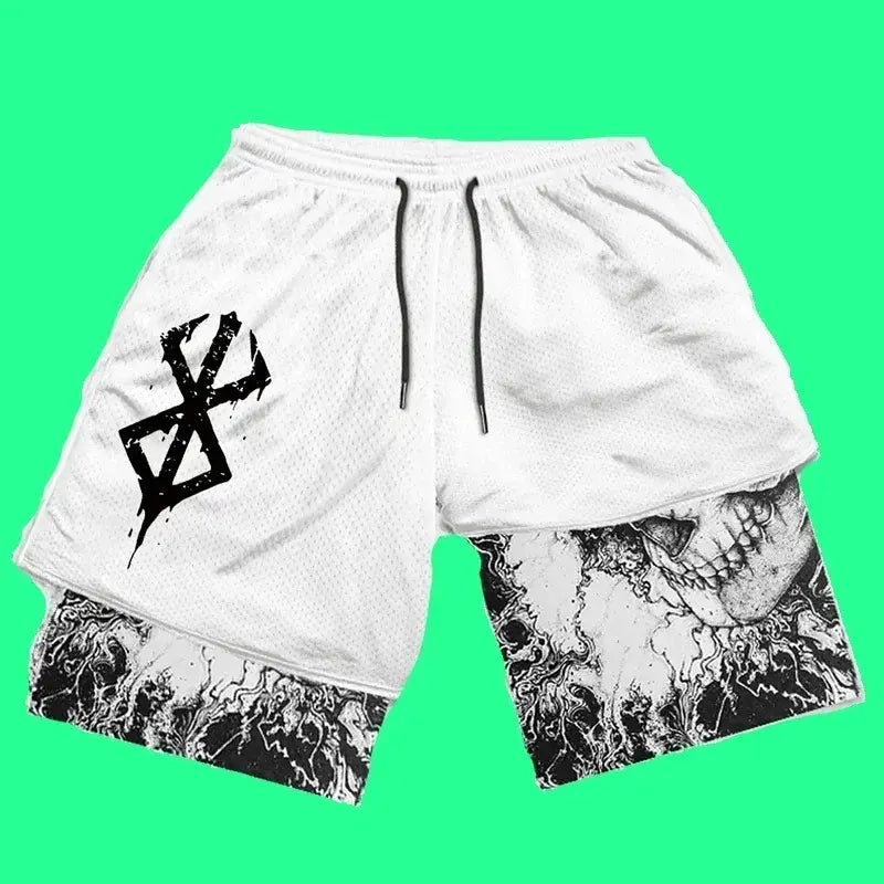 Illumino360 Y2K Men’s Anime Gym Shorts