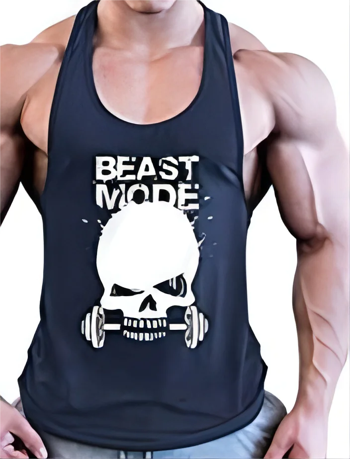 Illumino360Fitness Cotton Men's Beast Mode Stinger for Lifting