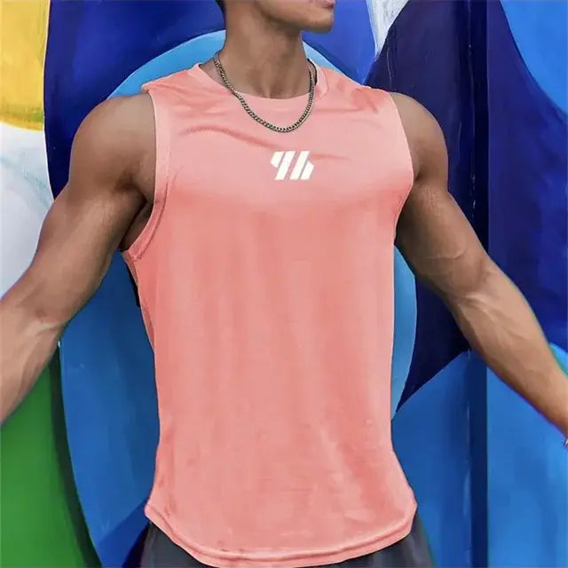 2024 Gym Vest High Quality mesh Shirt Sleeveless T-shirts