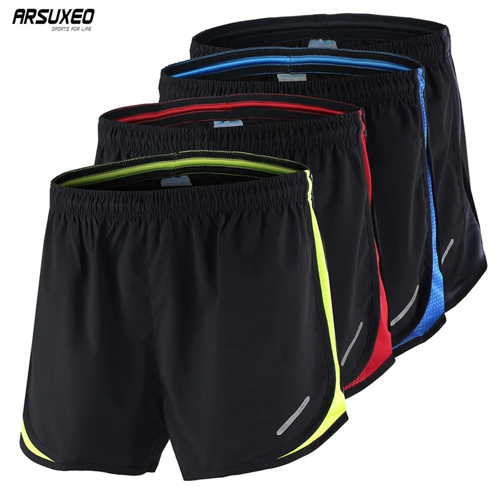 Illumino360's ARSUXEO Men's 2-in-1 Running Shorts