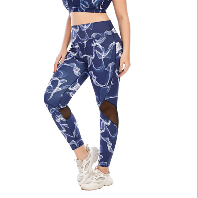 Plus Size Women's Sportswear Yoga Gym Fitness Set