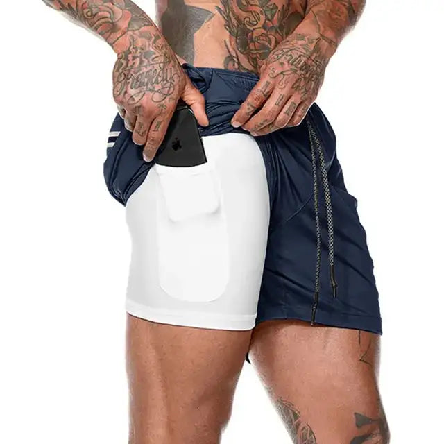 Illumino360 Men's Workout Shorts: Flex Fit