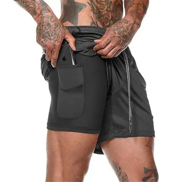 Illumino360 Men's Workout Shorts: Flex Fit