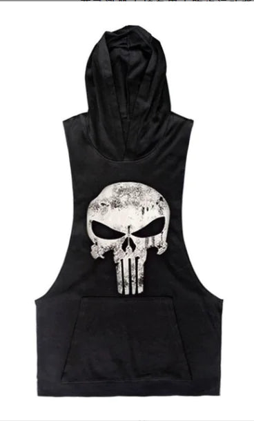 Illumino360Fitness Men's Skull Pattern Gym Hoodie