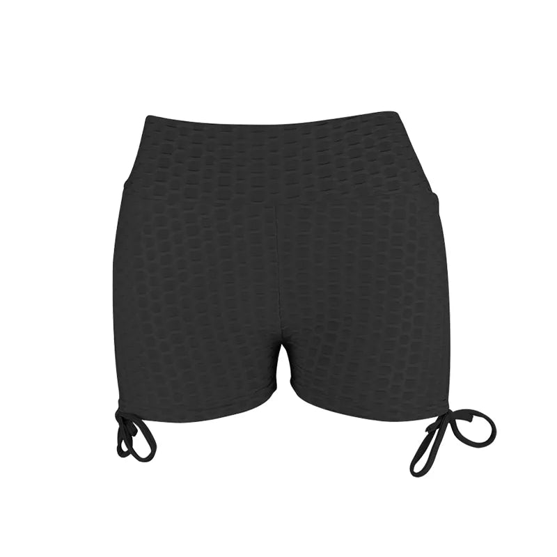 Illumino360Fitness Women's Elastic High Waist Workout Shorts