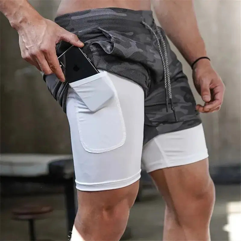 Illumino360 Men's Workout Shorts: Flex Fit