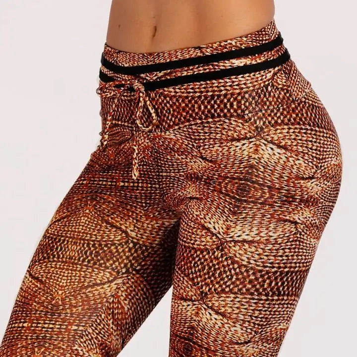 Illumino360 High Waist Royalty Print Fitness Leggings