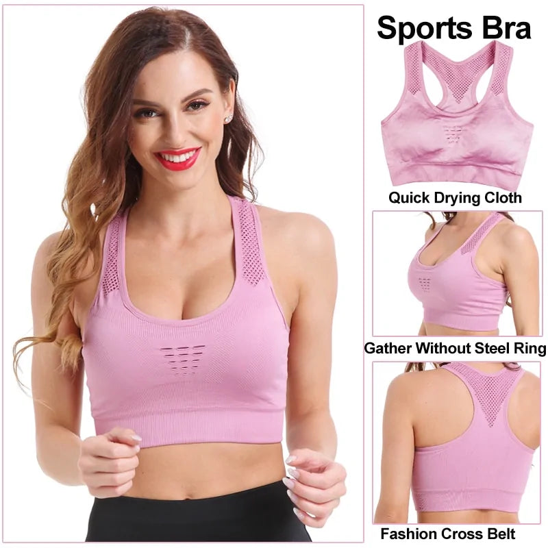 Illumino360 Women's High Impact Seamless Sports Bra