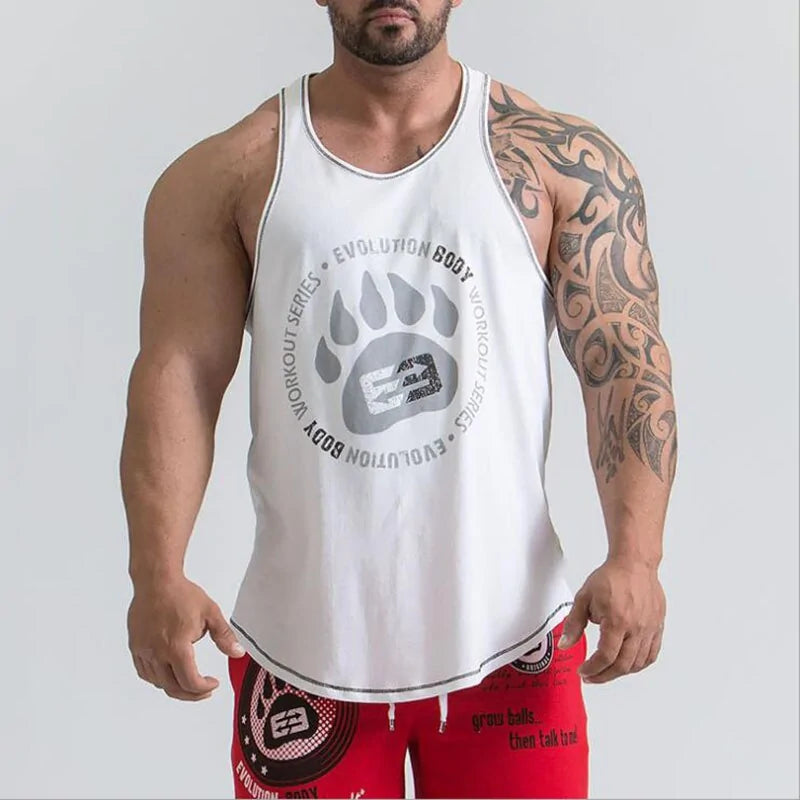 2024 Men's Bodybuilding Stringer Tank Tops: Fitness Singlets