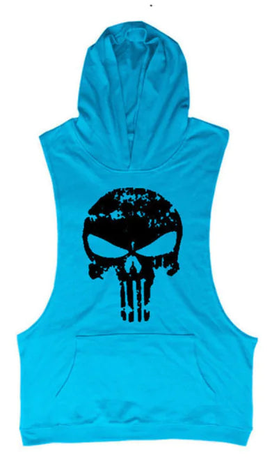 Illumino360Fitness Men's Skull Pattern Gym Hoodie