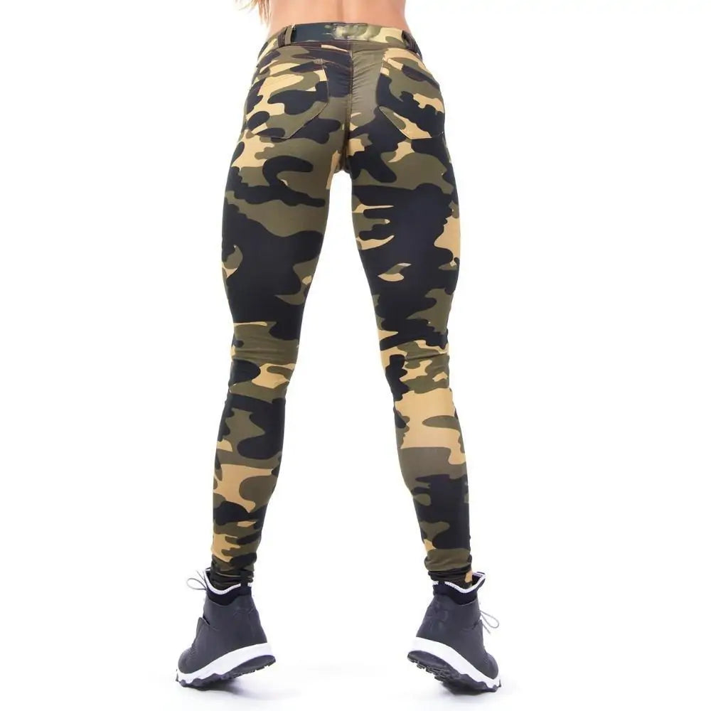 Illumino360 Premium Iconic Camo Bum Scrunch Leggings