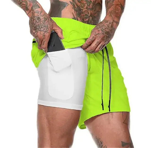 Illumino360 Men's Workout Shorts: Flex Fit