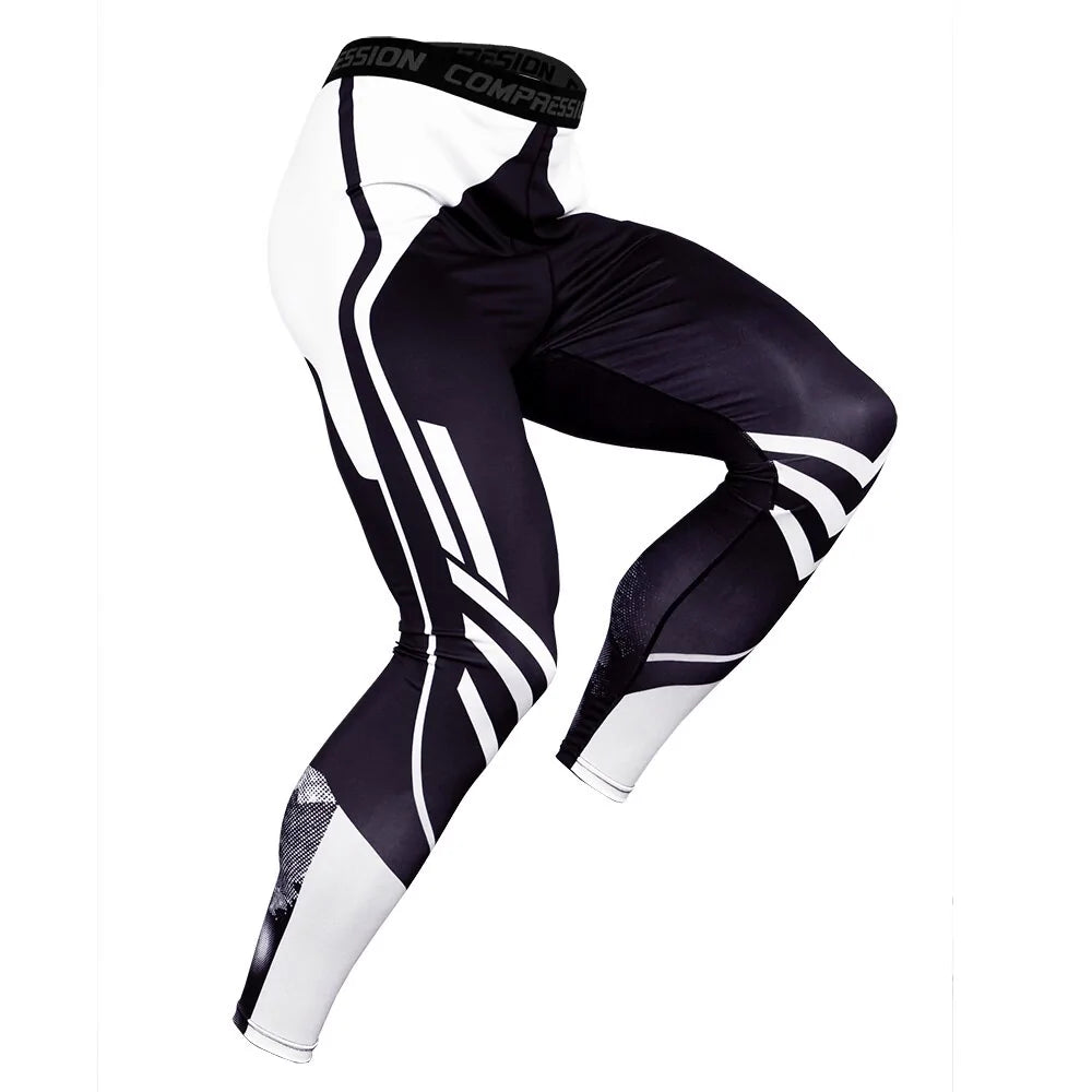 Illumino360 Men's Pro Compression Running Tights: Gym & Basketball