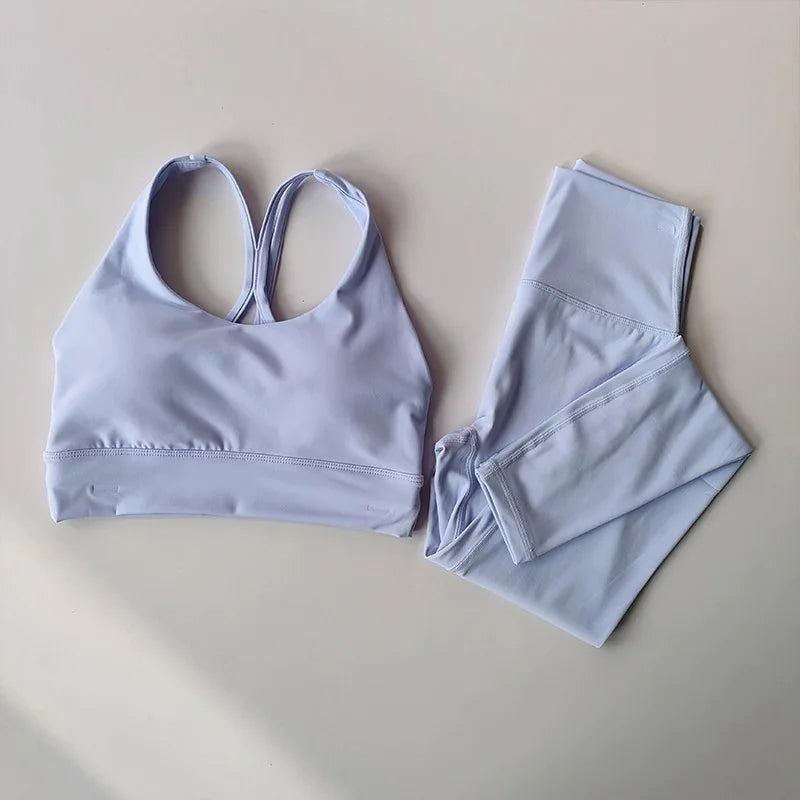 New Illumino360Fitness Premium Women's Yoga Set with Push-Up Sports Bra