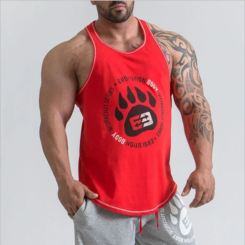 2024 Men's Bodybuilding Stringer Tank Tops: Fitness Singlets